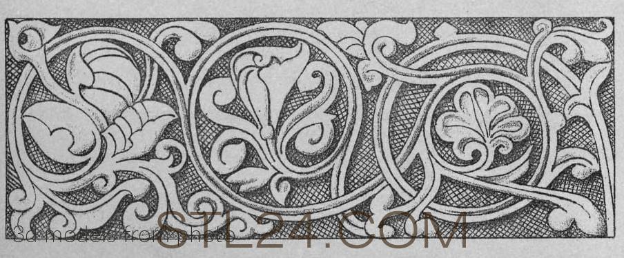 Фризы (FRIESE_0192 -  | 3D model 3DSMAX / OBJ / STL) 3D модель для ЧПУ станка
